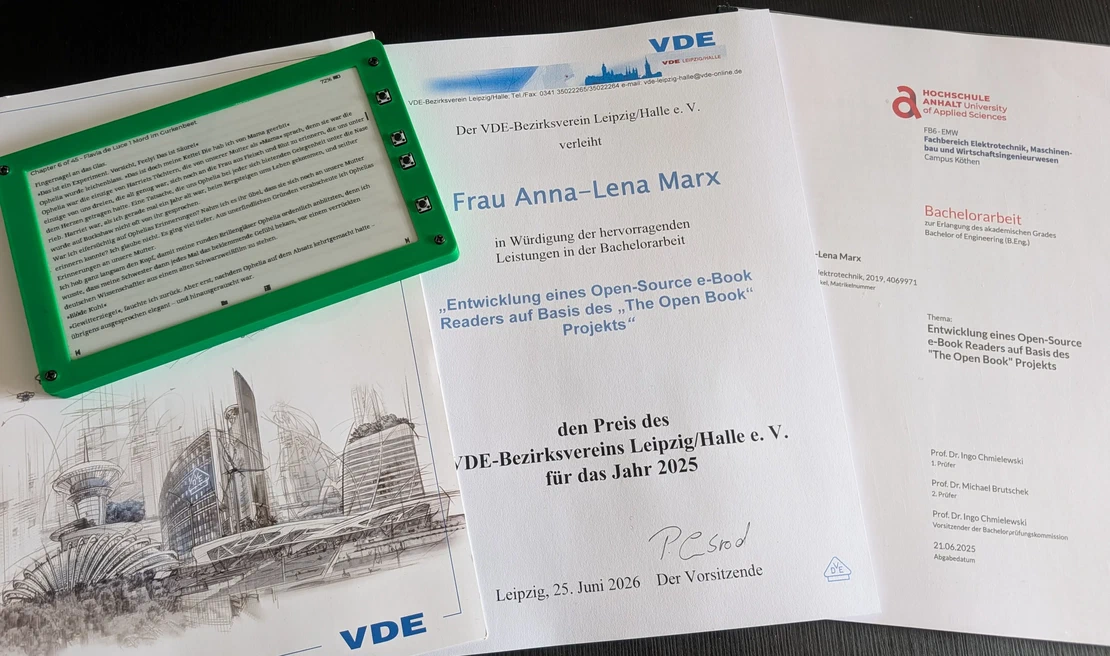 'VDE Best Thesis Award' for ZEReader Thesis